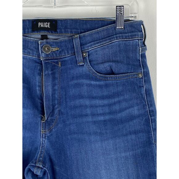Paige Womens Lennox Blue Medium Wash Stretch Jeans Size 30X31 (1051) - Picture 6 of 15